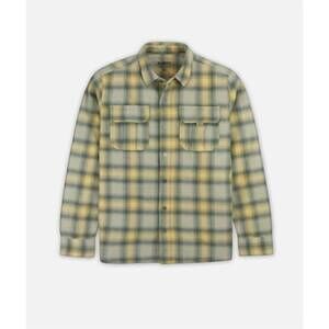 NEW JETTY men's arbor flannel shirt in tan